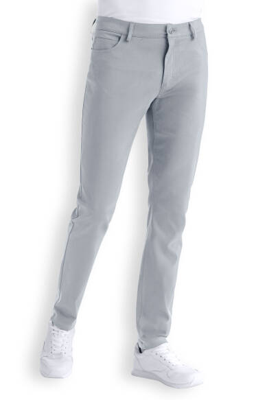 Comfort Stretch 5-Pocket Hose Herren - schlankes Bein grau