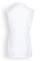 CLINIC WASH Gilet Femme - Col officier blanc