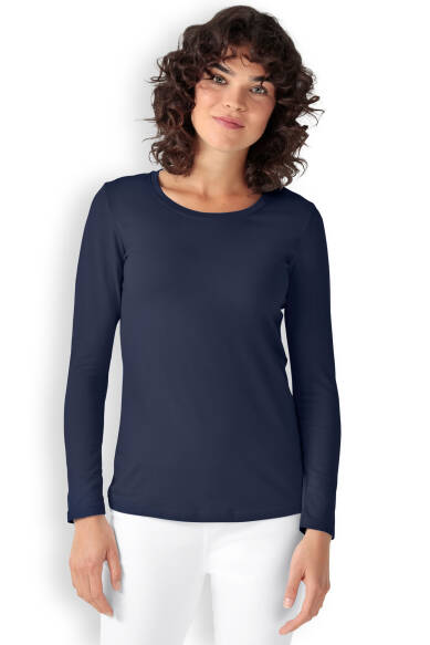 CORE T-shirt Femme - manche longue bleu navy