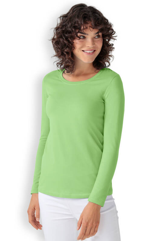 CORE T-shirt Femme - manche longue vert pomme