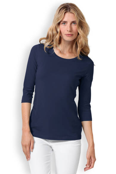 CORE T-shirt Femme - manche 3/4 bleu navy