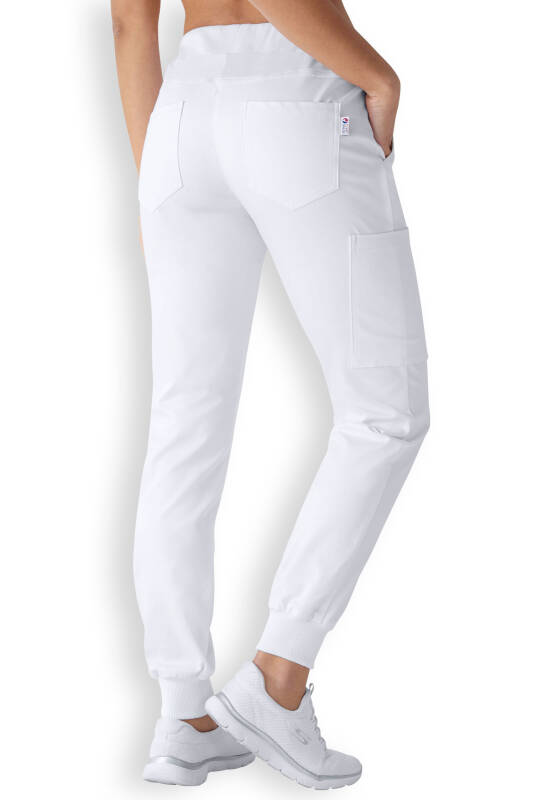 Comfort Stretch Hose Damen - weiß Jogpants