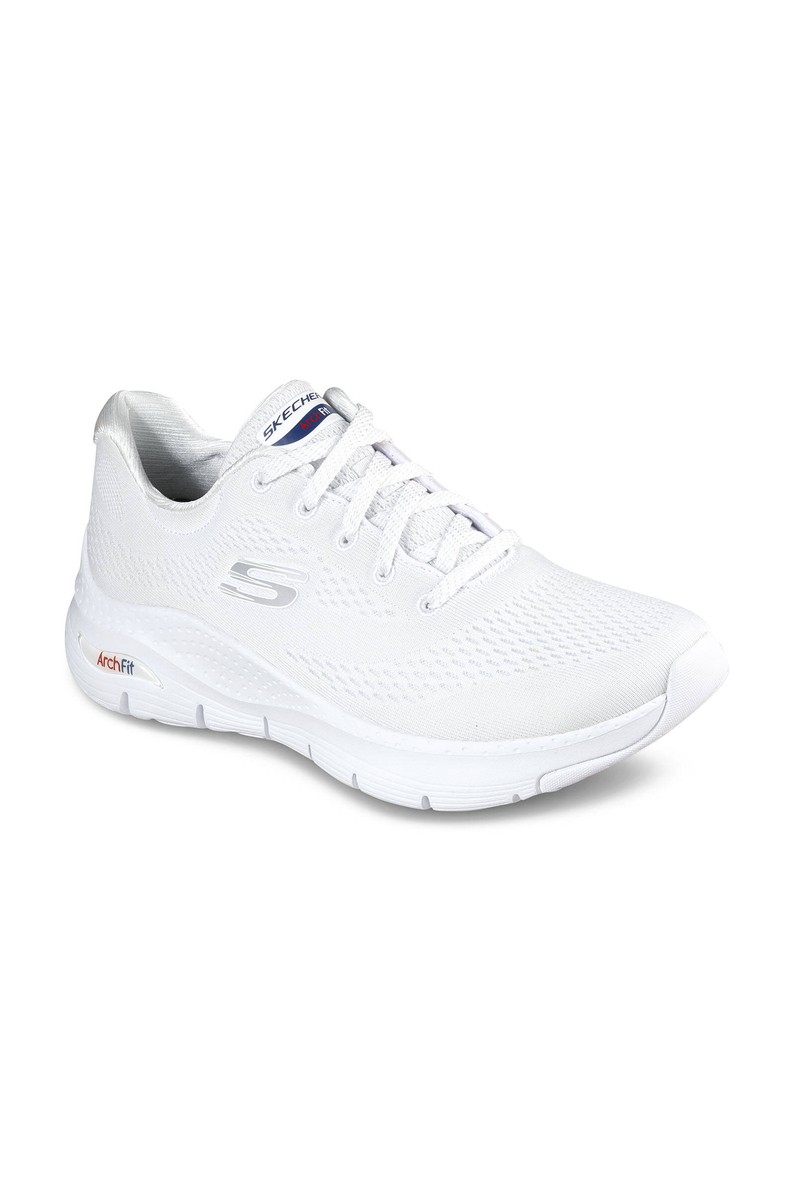 Sneakers Femme-SKECHERS-Mousse à mémoire de forme-blanc
