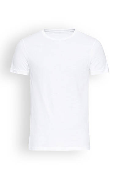 Shirt Rundhalsausschnitt Weiss Unisex