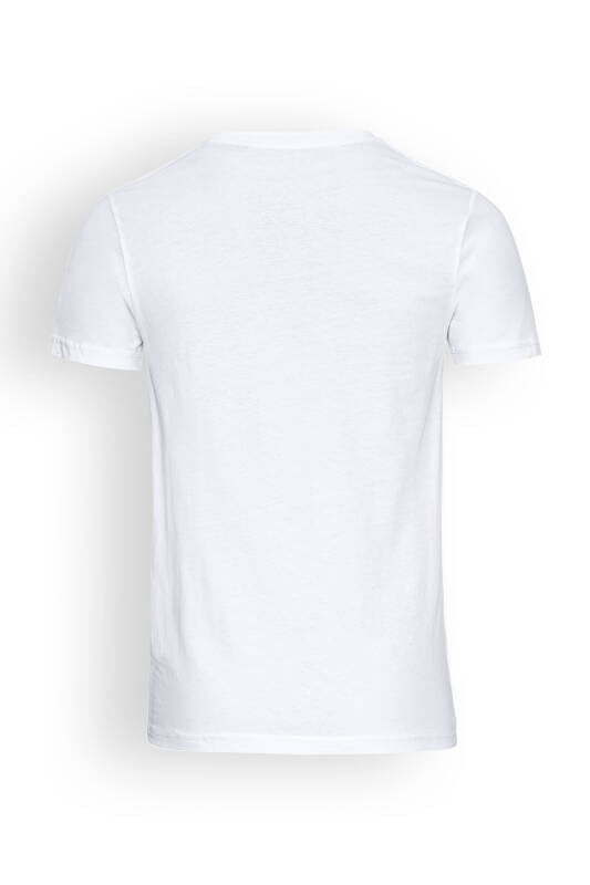 Shirt Rundhalsausschnitt Weiss Unisex