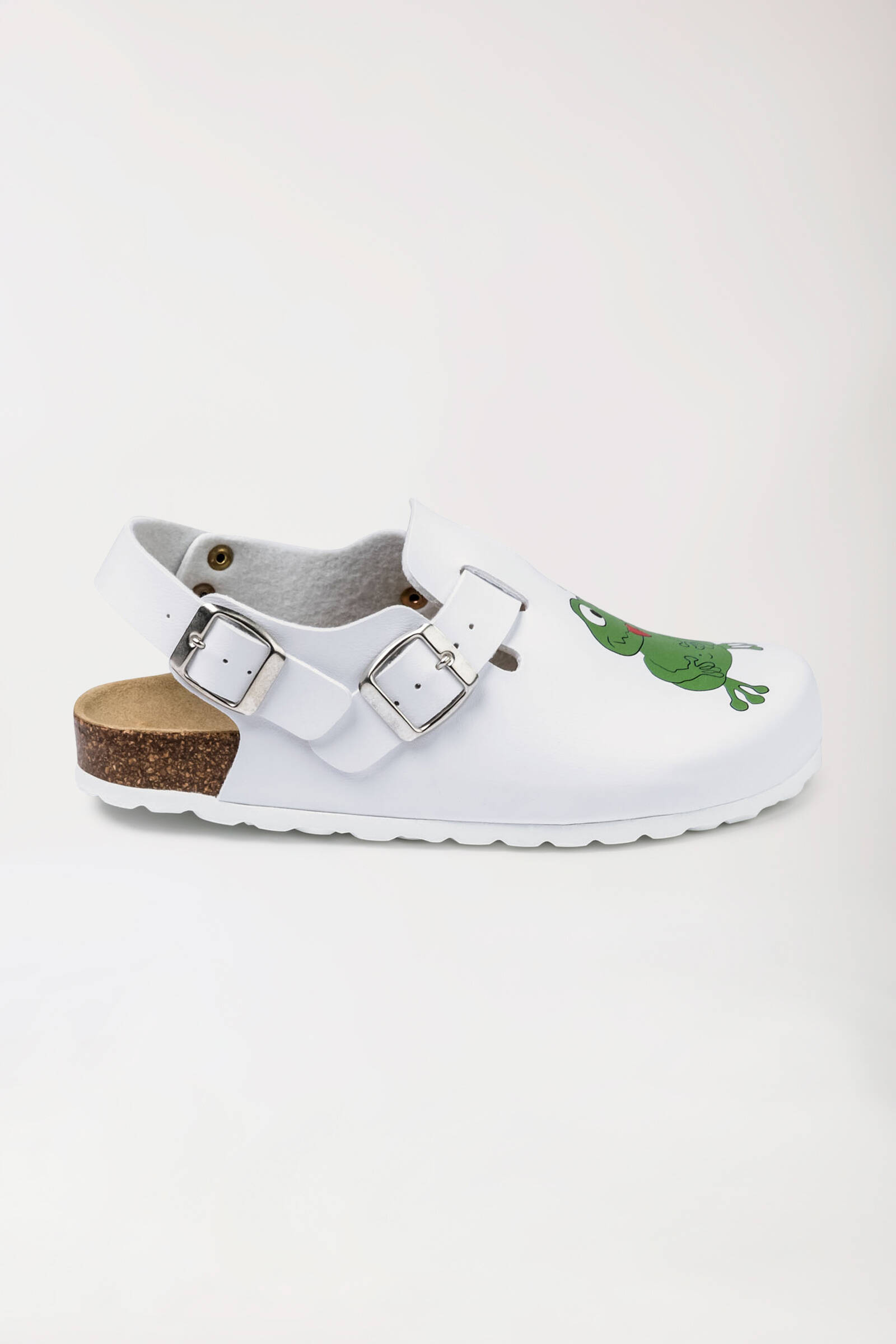 Damen Clog - Fersenriemen - Motivdruck - weiss/bunt main image 1