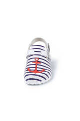 Dames muil wit/marine/rood