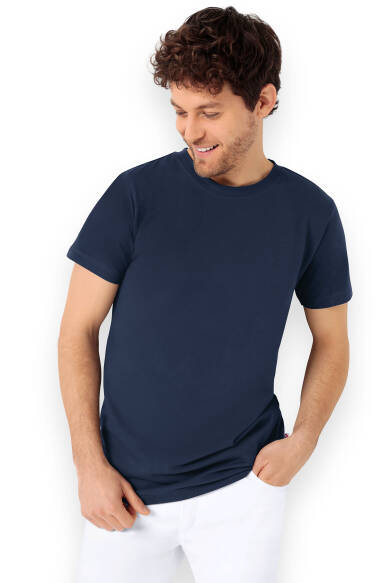 T-Shirt Unisex Navy 95% Baumwolle