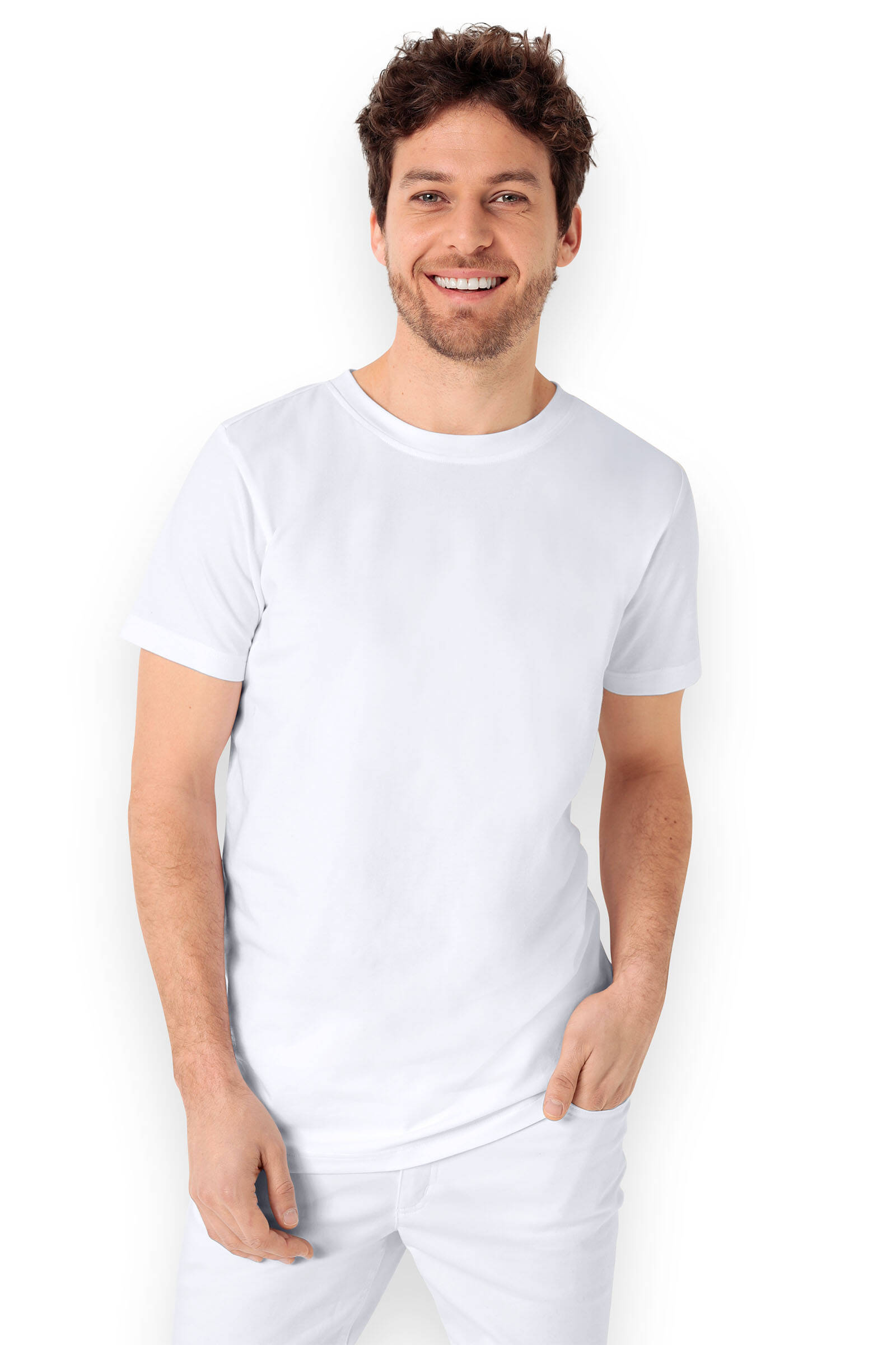 CORE T-shirt Homme - Encolure ronde blanc