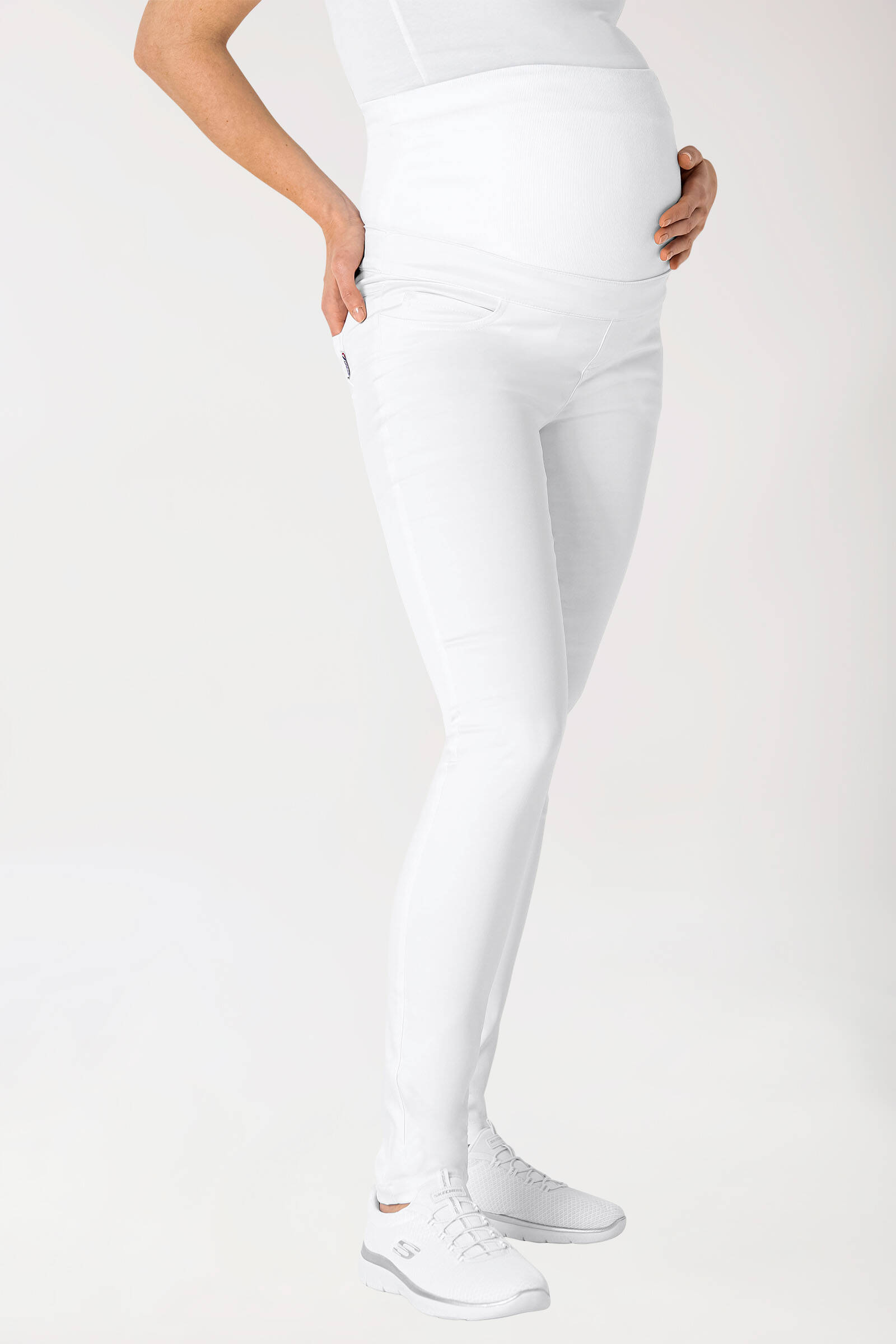 FEESHOW Zwangerschapsbroek, jeans, slim fit, elastische