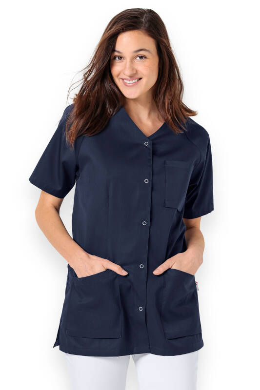 CORE tuniek dames - doorknoopsluiting navy