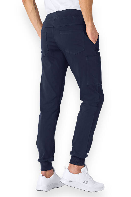 Comfort stretch broek heren - jogpants navy