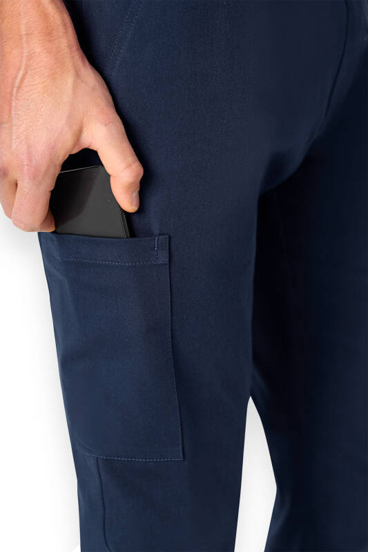 Comfort stretch broek heren - jogpants navy
