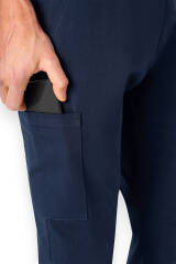 Comfort stretch broek heren - jogpants navy