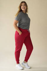 kaere Pantalon Femme - Bord au bas des jambes rouge