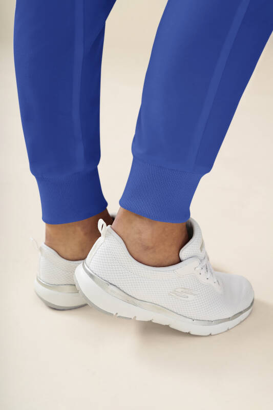 KAERE Hose Damen - Saumbündchen mit Beintaschen blau