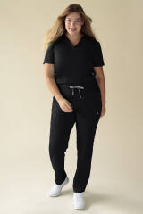 KAERE Pantalon Femme - avec poches cargo noir