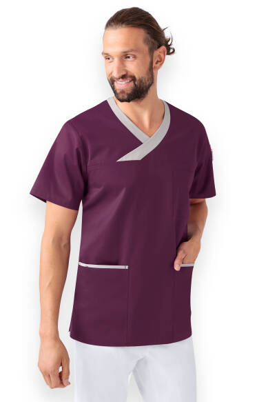 CORE Tunique Homme prune/gris