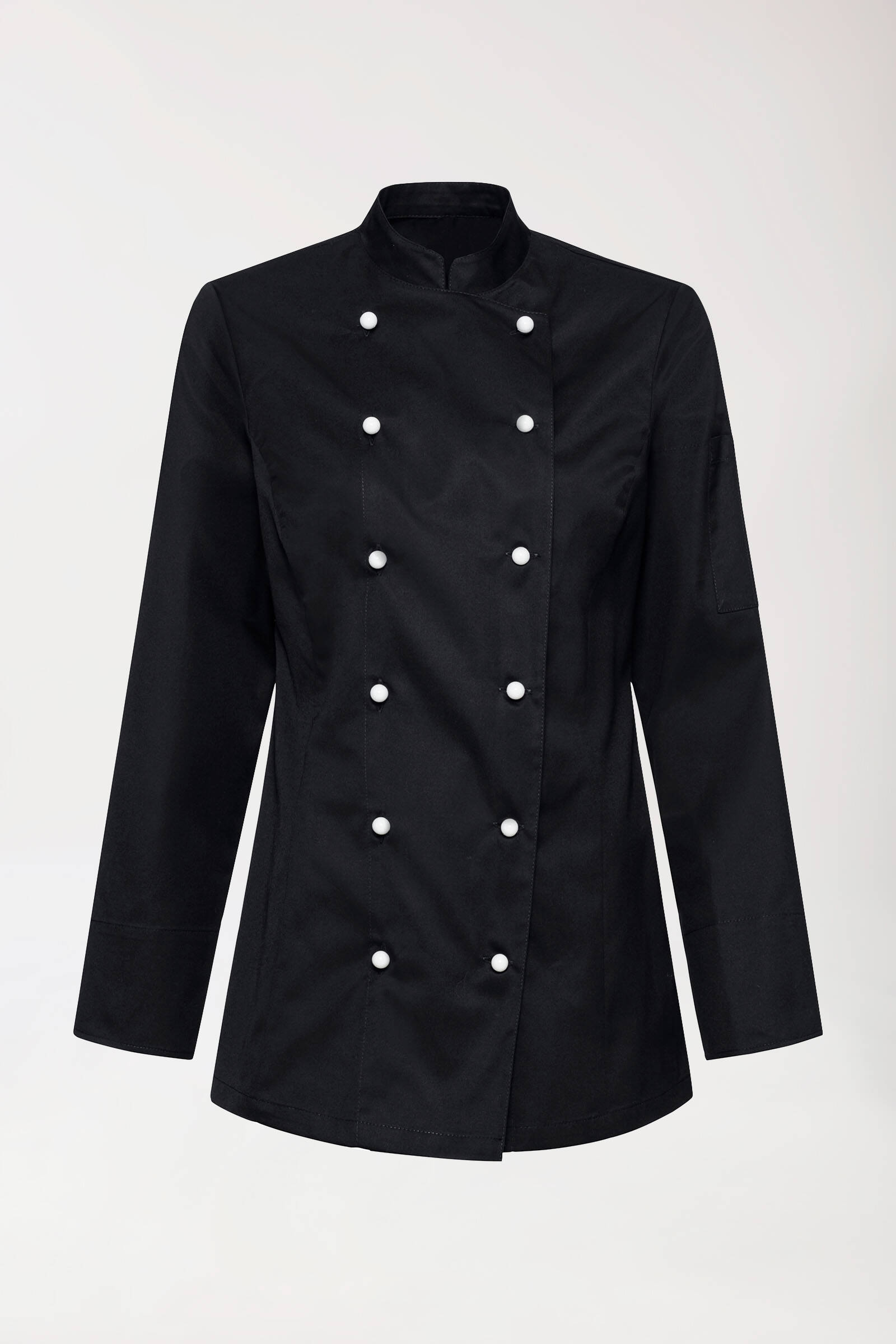 Gastro Kochjacke Damen - 6er Knopfreihe - 1/2 Arm weiss
