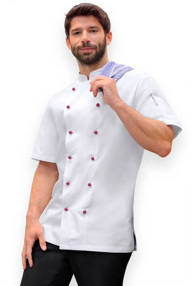 Gastro Veste de cuisine Homme - Manche courte blanc