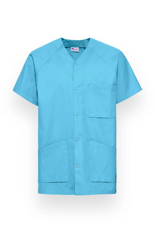 CORE tuniek heren - doorknoopsluiting turquoise