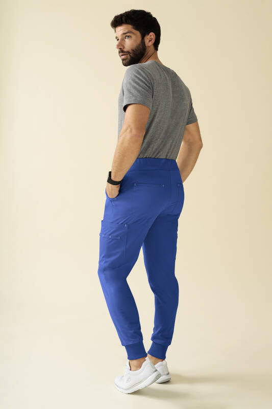 KAERE Pantalon Homme - Bord au bas des jambes Taille courte bleu