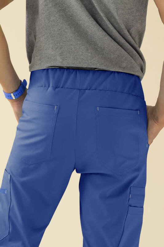 KAERE broek heren - zoom met boord korte maat blauw