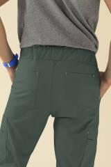 KAERE Pantalon Homme - Bord au bas des jambes Taille courte vert foncé