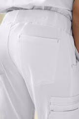 kaere Pantalon Homme - Bas de jambe droit Taille courte blanc
