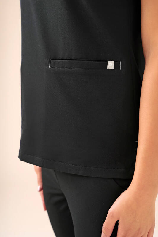KAERE 3-pack oversteektuniek dames - V-hals zwart