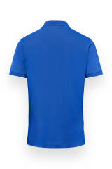Stretch shirt heren - polokraag koningsblauw