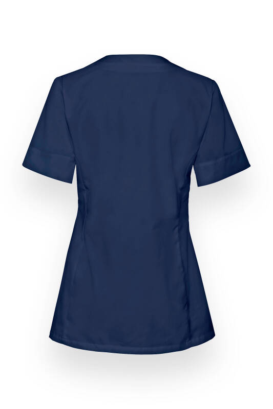 Blouse Beauté Femme - Boutonnage invisible bleu navy