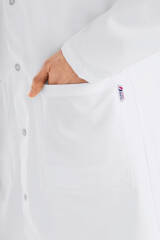 Blouse blanche Homme - patte de boutons-pression blanc blanc