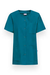 CORE tuniek dames - doorknoopsluiting petrol