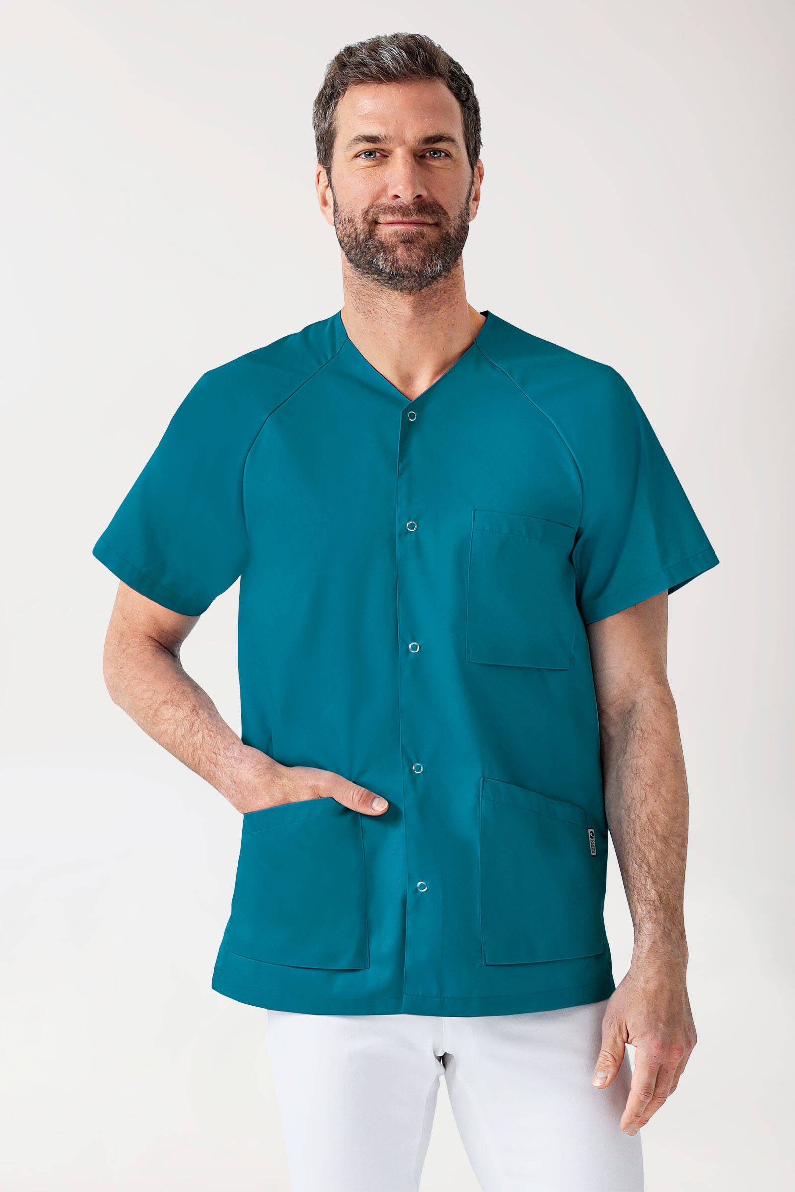Chemise Magellan Sportswear Homme – Taille L – Verte – Manches Courtes – Occasion TB État