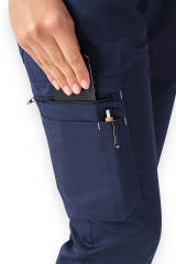CLINIC WASH broek dames - navy/hemelsblauw