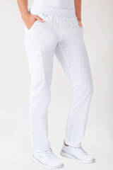 CLINIC STRETCH Pantalon Femme - blanc/gris