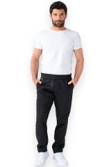 CLINIC WASH Pantalon Homme - Bas de jambe droit Taille courte noir/jaune