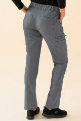 KAERE Pantalon Femme - avec poches cargo gris chiné