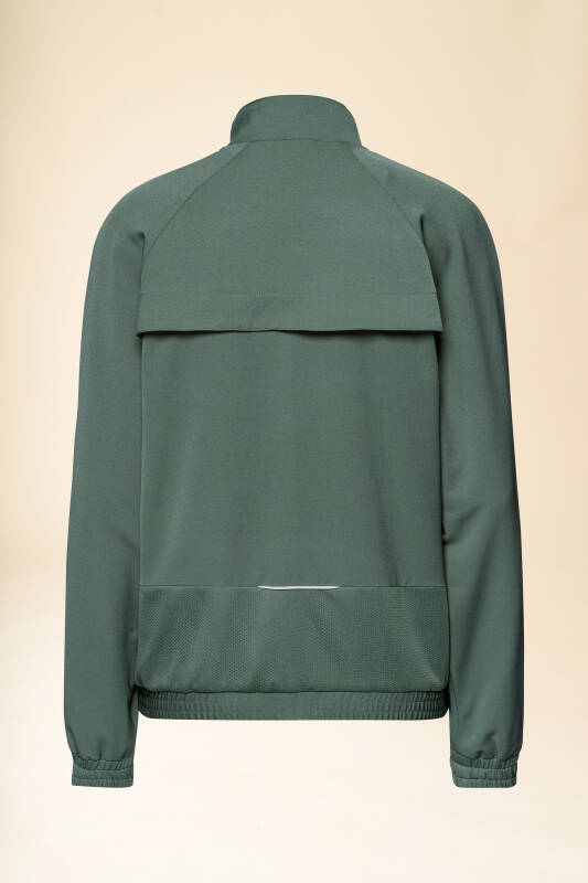 KAERE Veste blouson Femme - Poignet élastiqué vert foncé