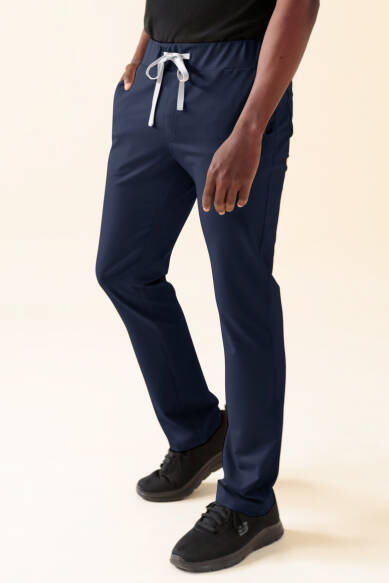 KAERE Pantalon Homme - sans poche cargo bleu navy