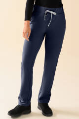 KAERE Pantalon Femme - sans poche cargo bleu navy