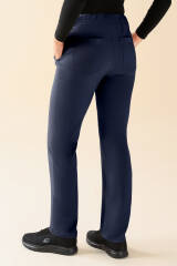 KAERE Pantalon Femme - sans poche cargo bleu navy
