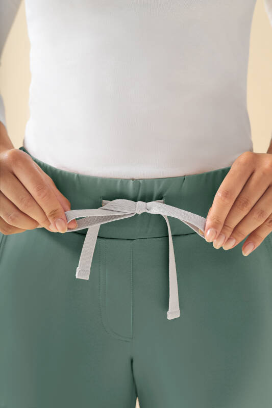 KAERE broek dames - zonder beenzak donkergroen