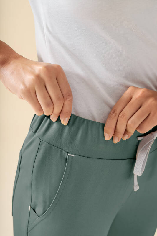 KAERE broek dames - zonder beenzak donkergroen