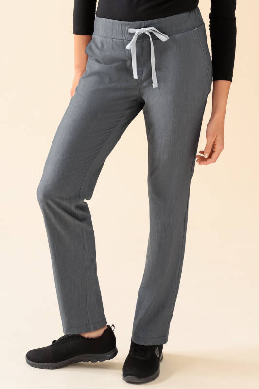 KAERE broek dames - zonder beenzak grijs melange