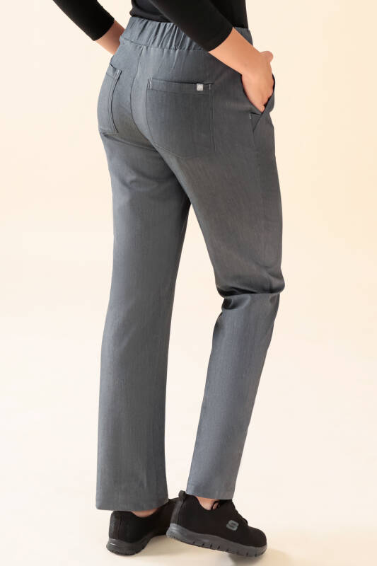 KAERE broek dames - zonder beenzak grijs melange
