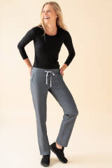KAERE broek dames - zonder beenzak grijs melange