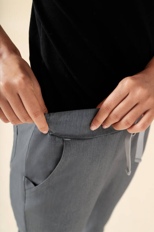 KAERE broek dames - zonder beenzak grijs melange