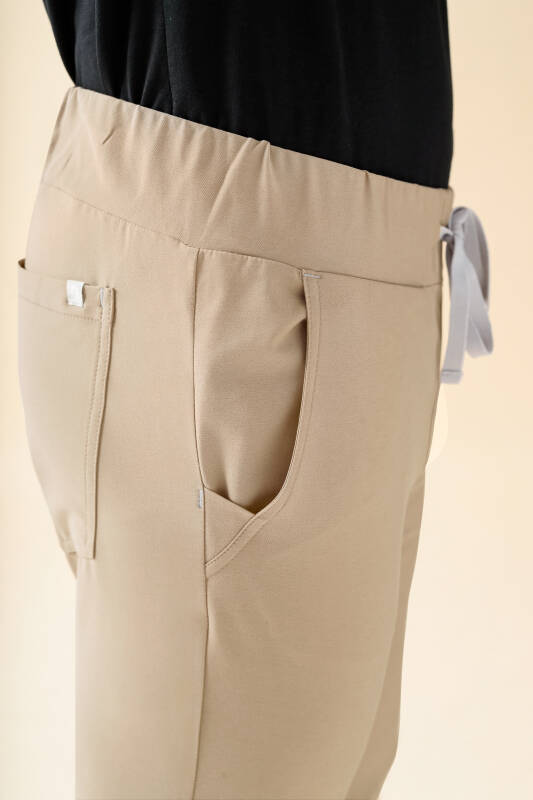 KAERE Hose Herren - Saumbündchen Kurzgr. ohne Beintaschen sand